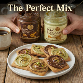 PATIS SAVORE Dubai White Spread on waffles, silky glaze with subtle crunch.