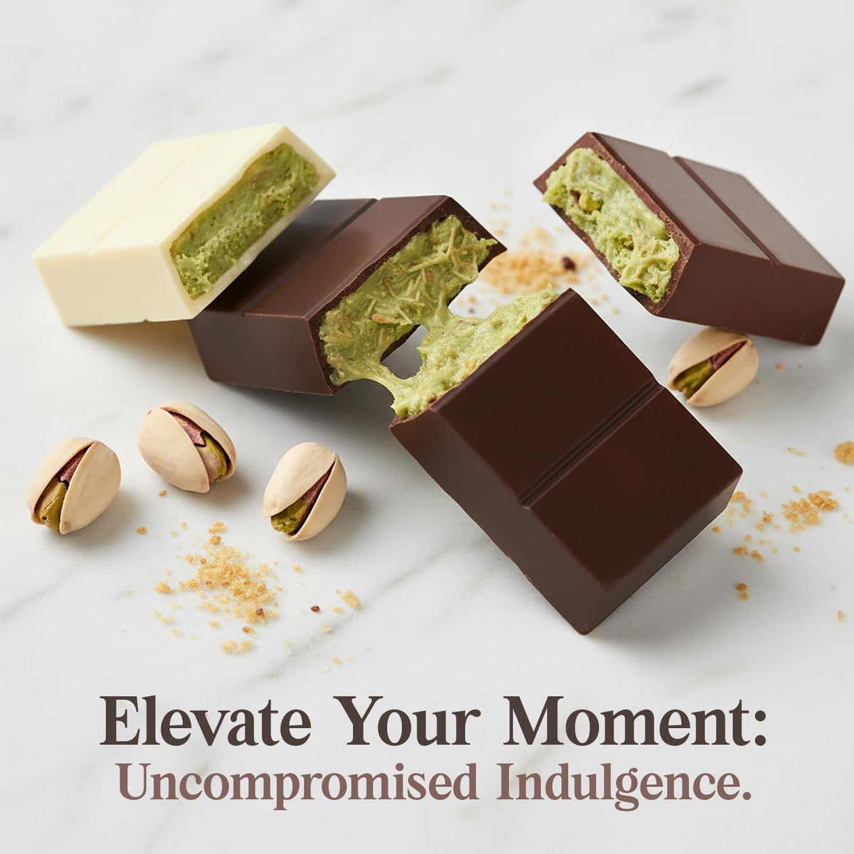 PATIS SAVORE Dubai bars on dessert platter—eye-catching centerpiece for dessert spreads