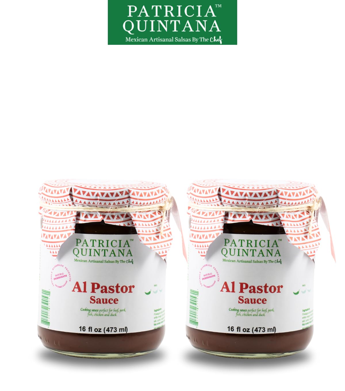 Patricia Quintana Al Pastor sauce glistening over burgers with a tangy finish.