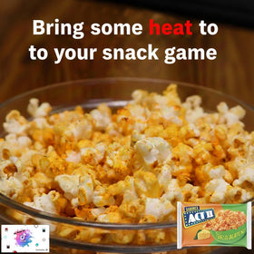 Patroclus Act II Mexican Popcorn Cheese Jalapeño bag with creamy, spicy flavor.