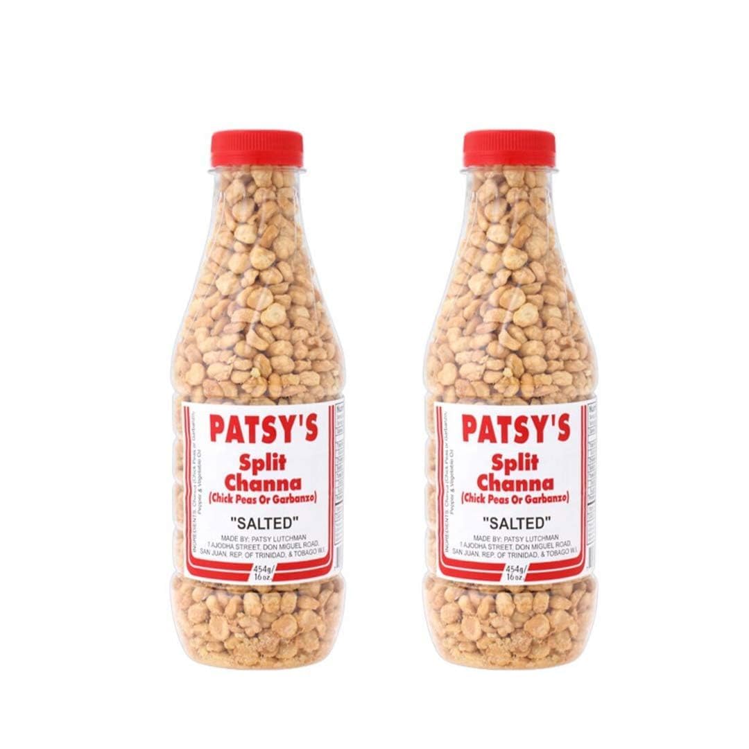 Patsy's Split Channa salted chickpeas 16oz pack, peppery crunch for movie nights
