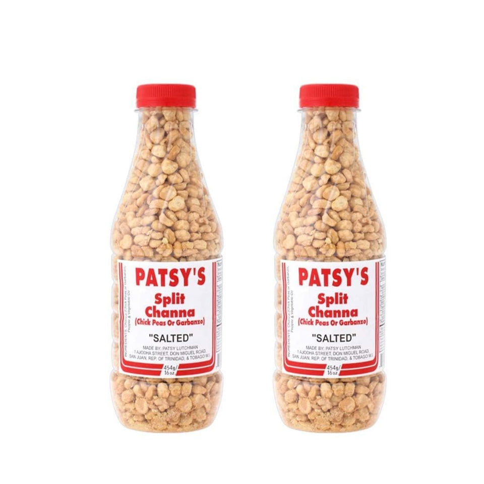 Patsy's Split Channa salted chickpeas 16oz pack, peppery crunch for movie nights
