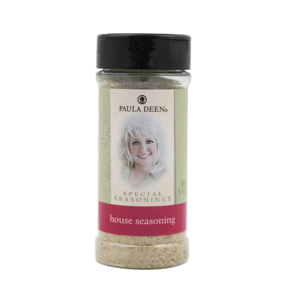Paula Deen Special Seasoning Blend bottle enhances meats and vegetables.