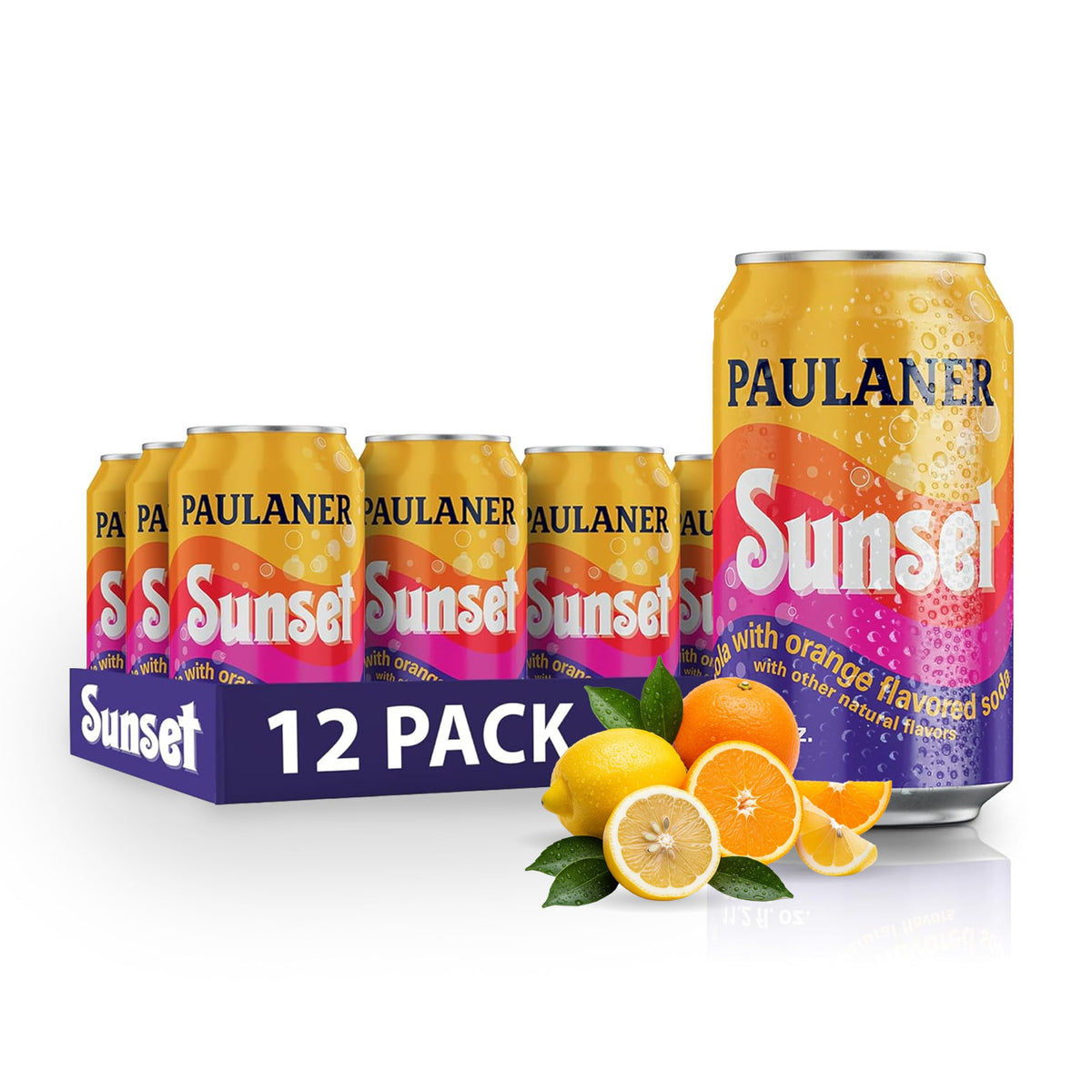 Paulaner Sunset 12-pack cans ready for parties and gatherings.
