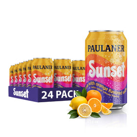 Paulaner Sunset Classic Orange Cola being poured for a refreshing citrus-forward moment
