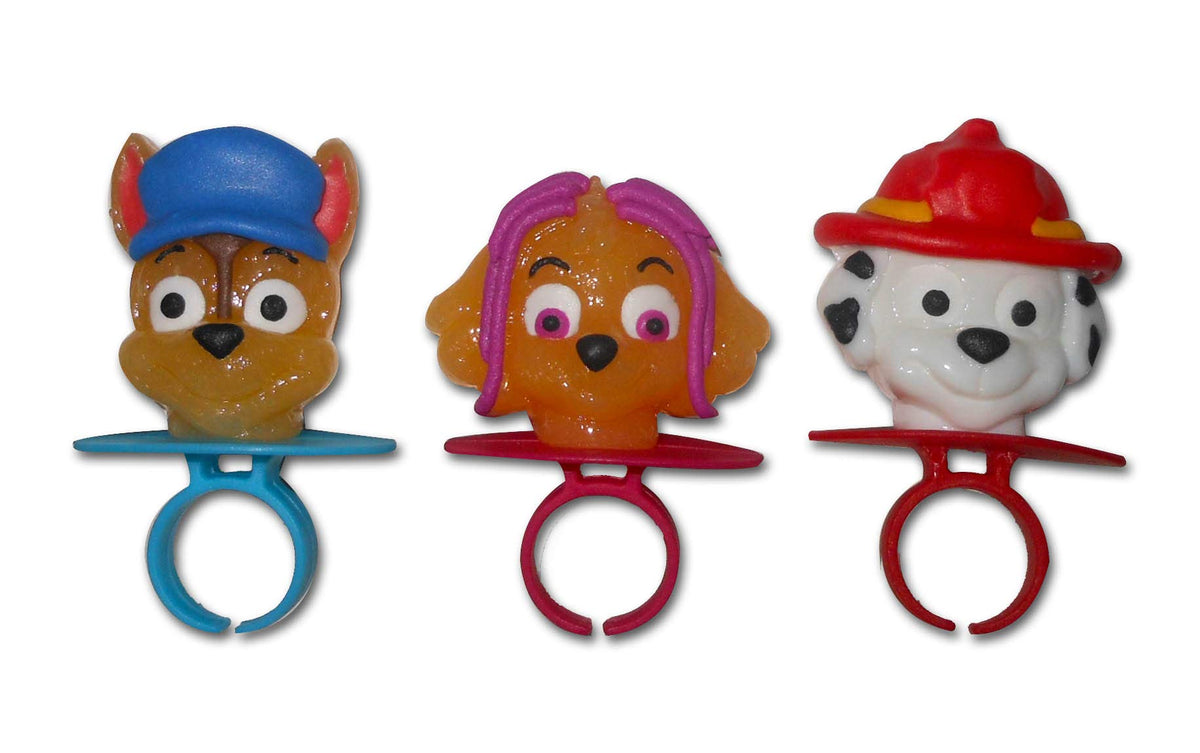 Paw Patrol Skye strawberry lollipop ring for themed celebrations