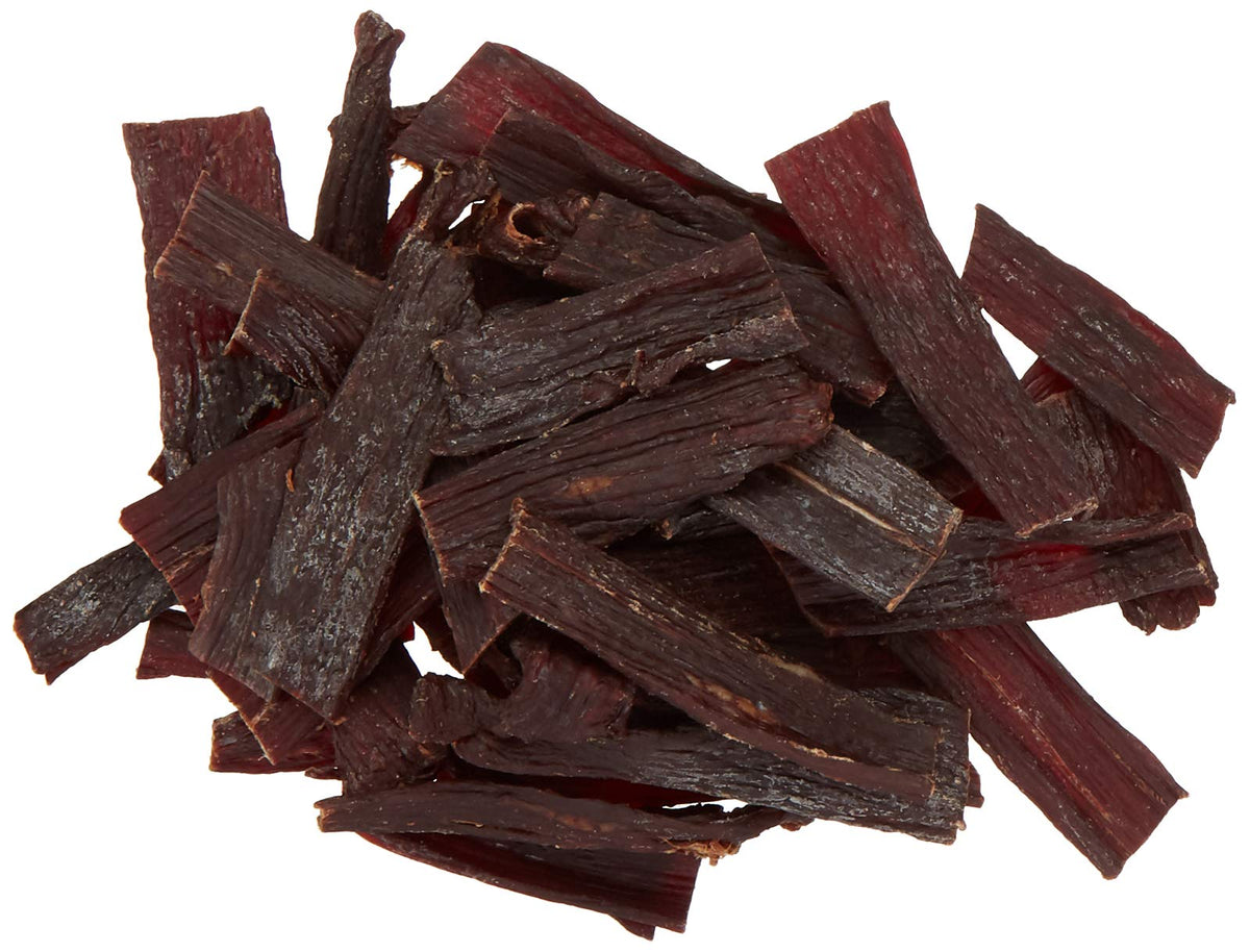 Pawnee Bill's bite-sized jerky pieces highlight convenient, mess-free snacking.