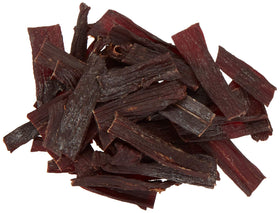 Pawnee Bill's bite-sized jerky pieces highlight convenient, mess-free snacking.