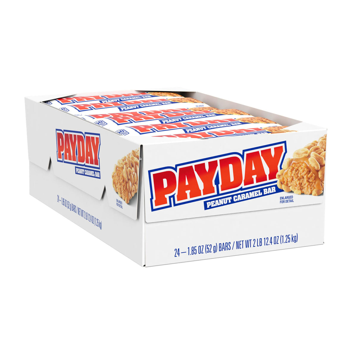 PAYDAY bar individually wrapped for fresh snacking on the go.