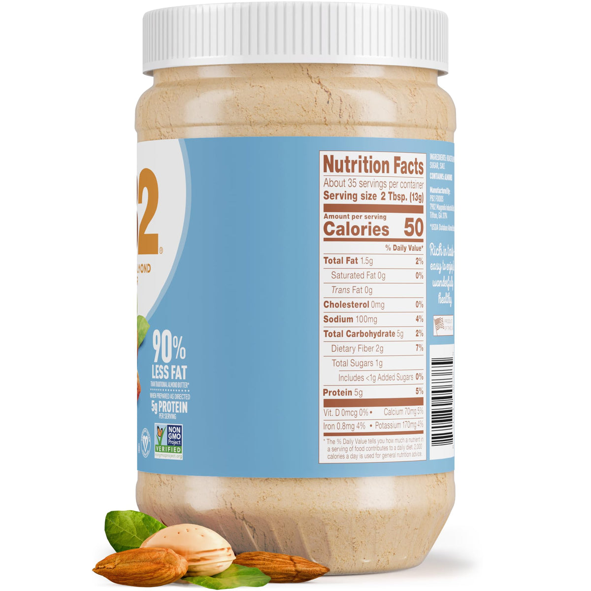 PB2 16oz packaging shown for pantry-ready nut butter.