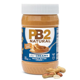 Creamy PB2 texture close-up showing smooth spread.