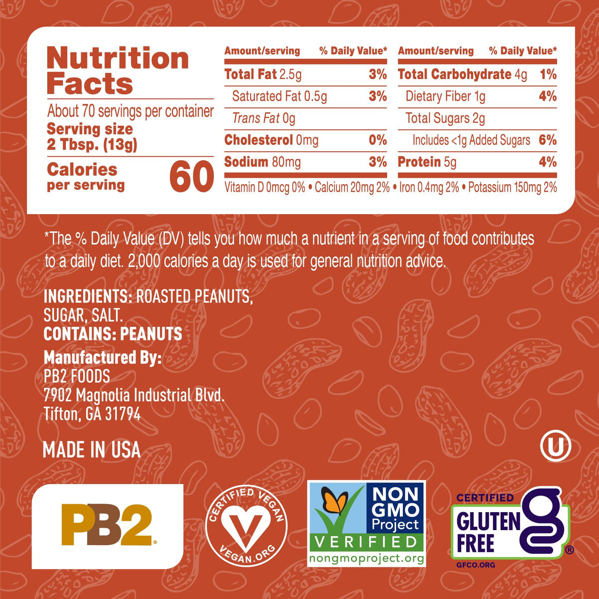 PB2 Crunchy Powdered Peanut Butter in smoothie demonstrates fast flavor boost.