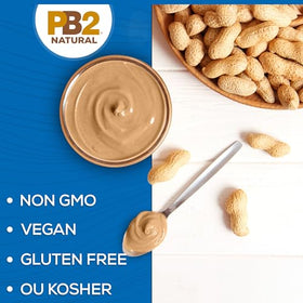 PB2 no-stir creamy peanut butter on toast for a mess-free breakfast.