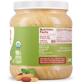 Vanilla smoothie with PB2 for creamy flavor.