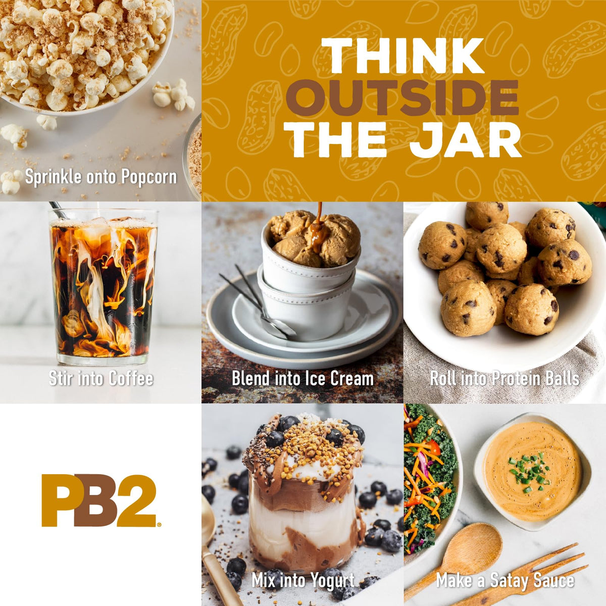 PB2 original powdered peanut butter baking dish ready for recipes