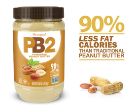 PB2 powdered peanut butter close-up showing the roasted peanut texture.