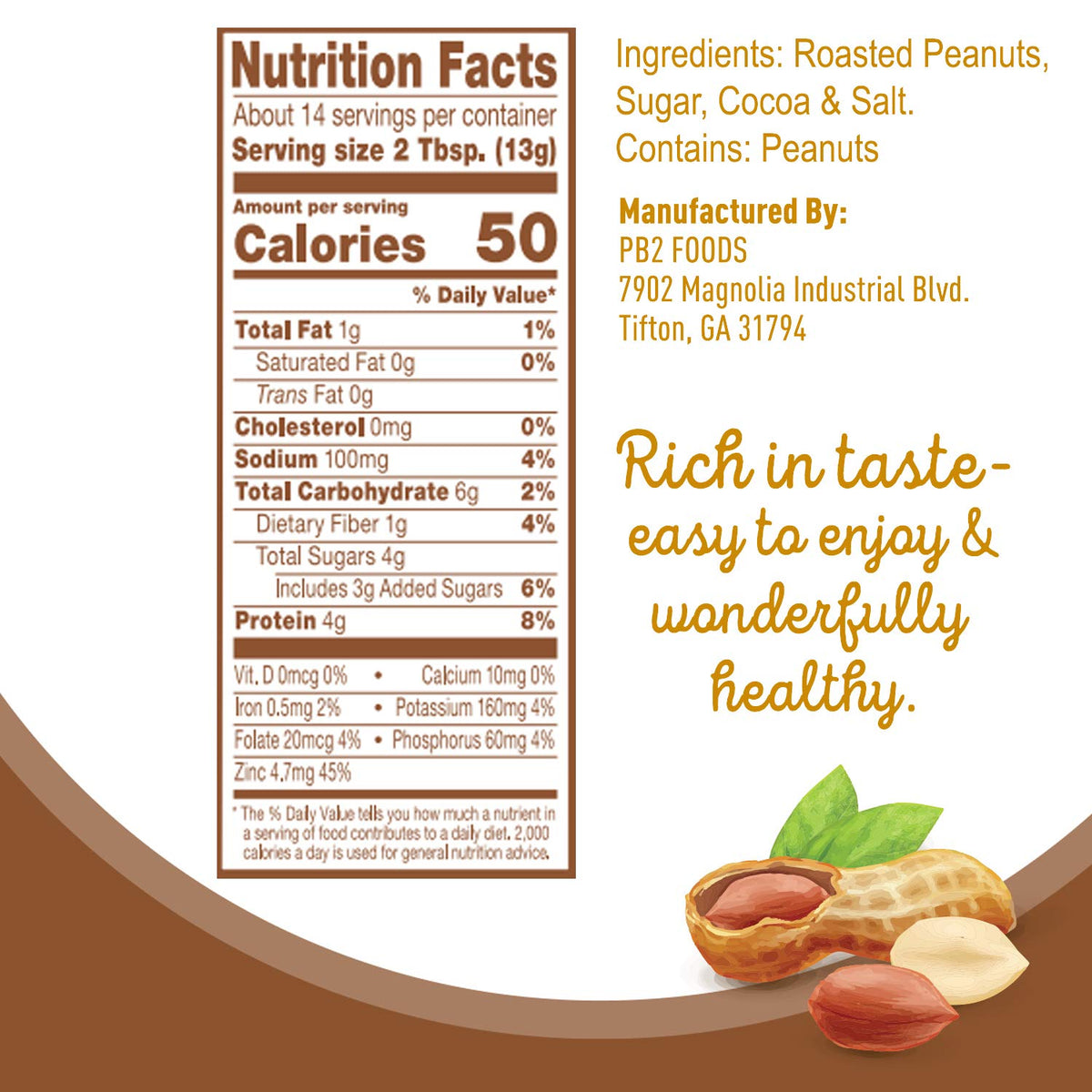 PB2 powdered peanut butter scoop showing low-fat mix-in option