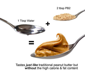PB2 scoop with powder – ready to mix into shakes