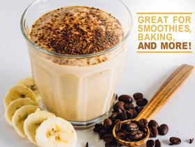 PB2 powder sprinkled on oats for a protein boost.