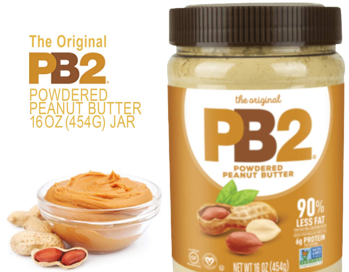 PB2 powdered peanut butter two-pack back view highlighting value and packaging.