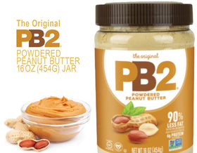 PB2 powdered peanut butter two-pack back view highlighting value and packaging.