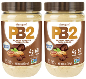 PB2 Powdered Peanut Butter with Cocoa Bundle jar for lower-fat flavor and easy snacking.