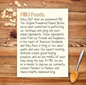 PB2 kitchen-scene showcasing easy mixing and quick meals.