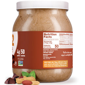 PB2 shake with banana and cocoa powder suggests protein-boosting beverages.