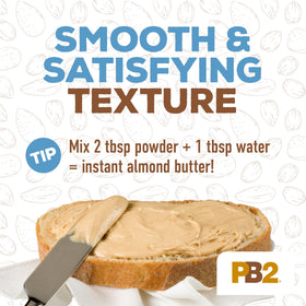PB2 powder blended into smoothie for protein boost.