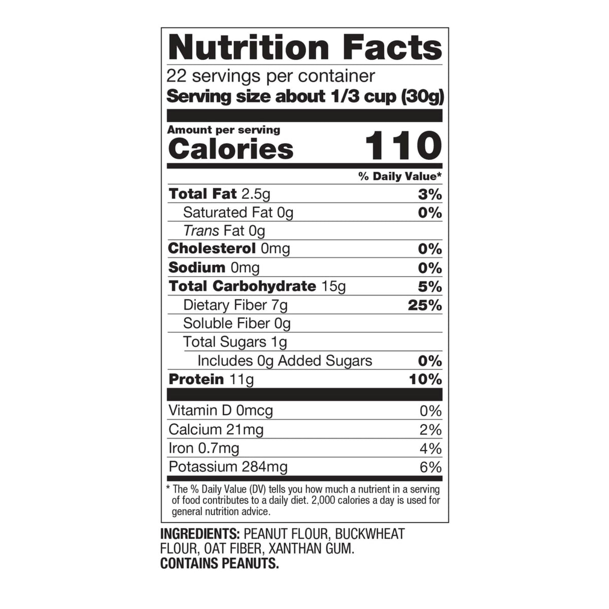 PBfit 24oz bag demonstrates quantity for frequent bakers.