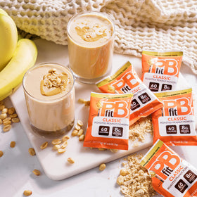 PBfit Classic per-packet protein boost for snacks and meals.