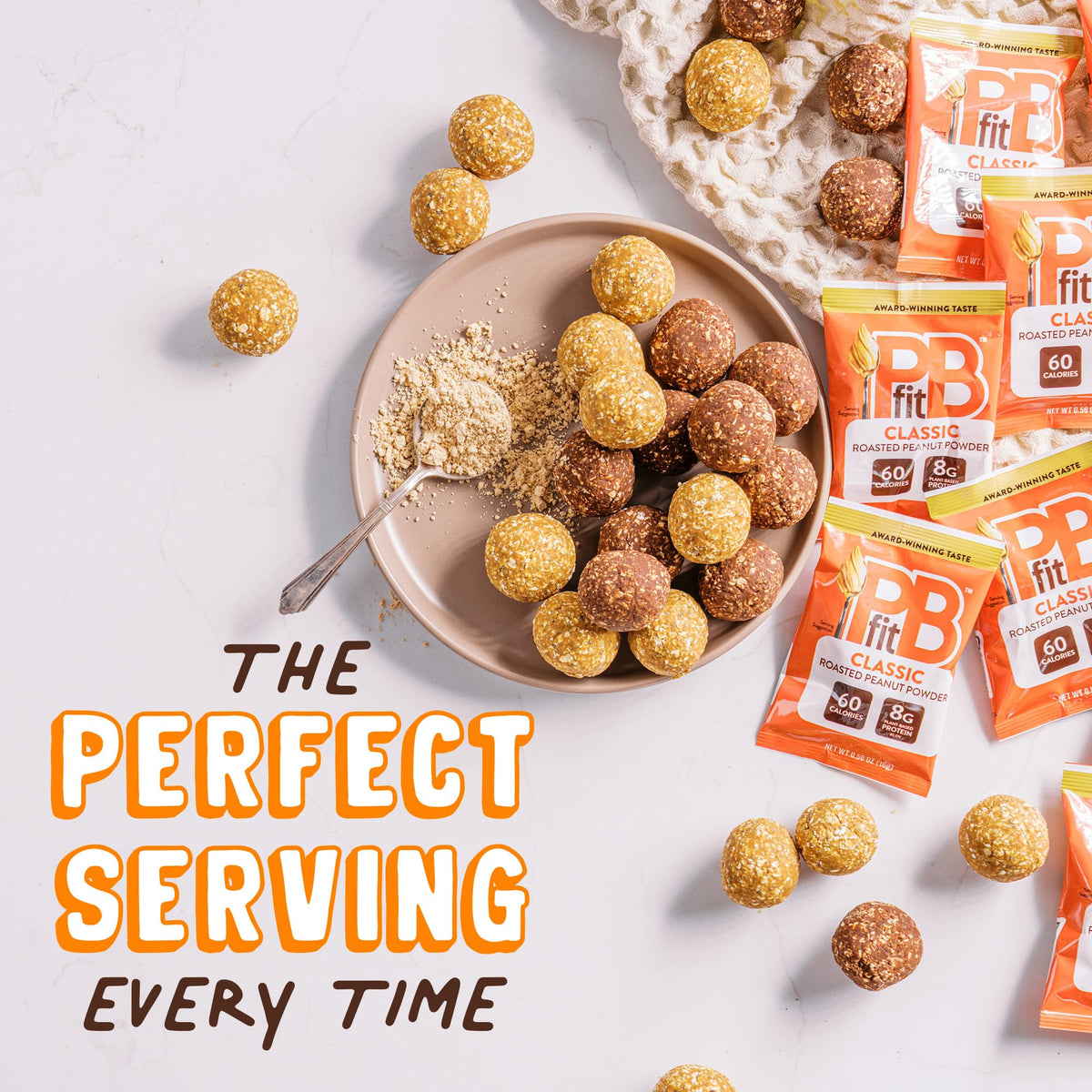 PBfit Classic uses ideas like oats, apples, and smoothies for versatility.