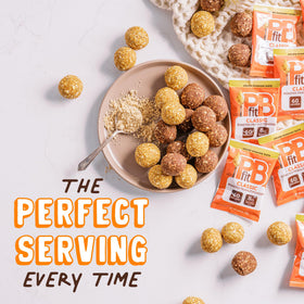 PBfit Classic uses ideas like oats, apples, and smoothies for versatility.