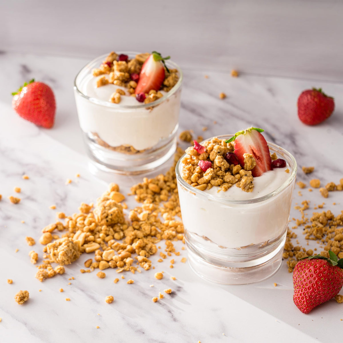 PBfit Protein Granola in yogurt topping for versatile breakfast or snack use