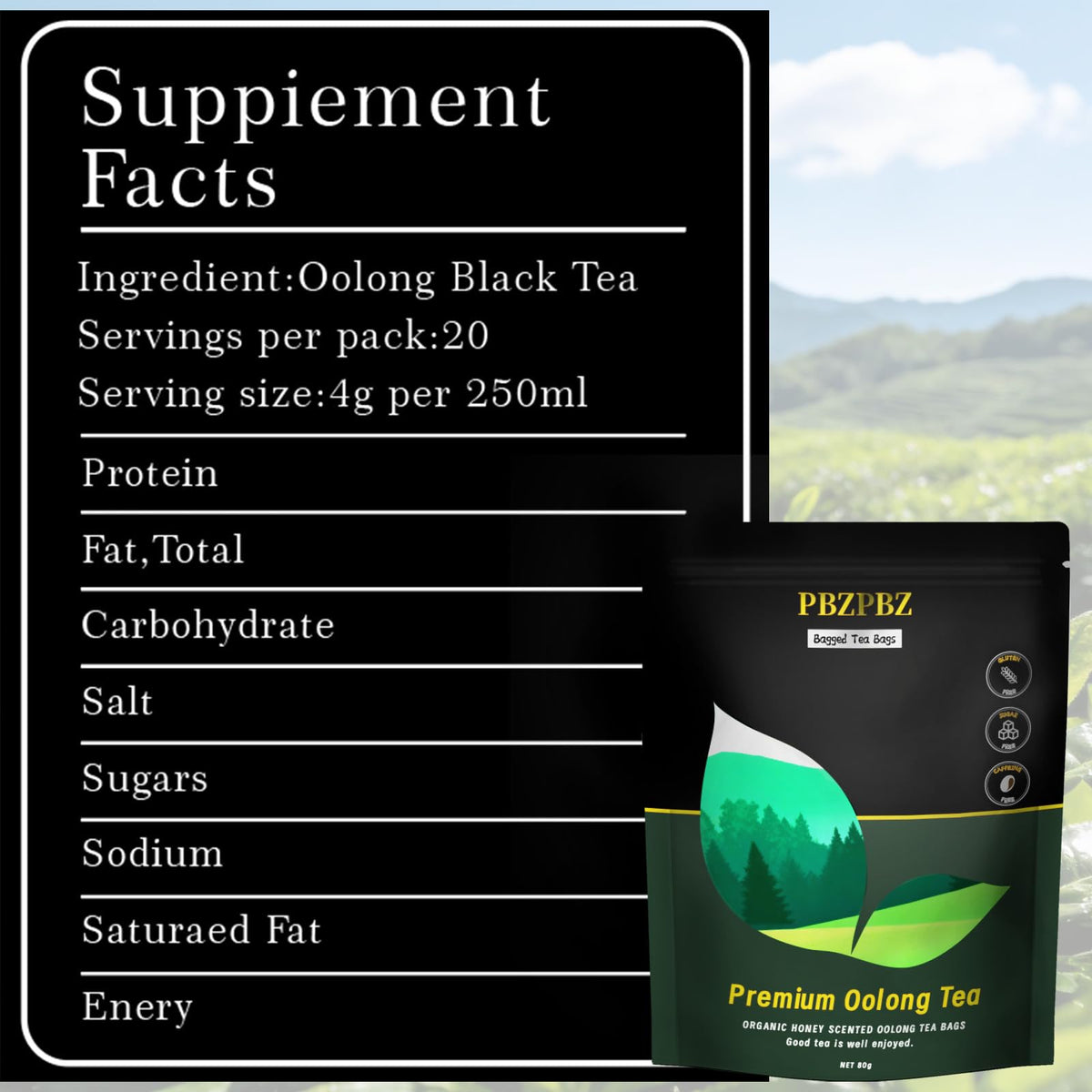 PBZPBZ oolong tea bags after-dinner routine for gentle unwinding
