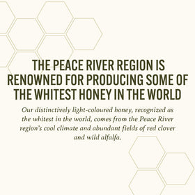 Close-up of Peace River Honey creamy texture.