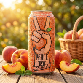 Peace Tea Razzleberry 16 oz can, fruity twist ideal for parties