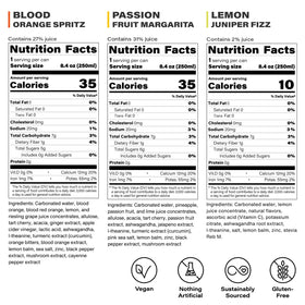 Peak Cocktails Blood Orange Spritz can highlights citrus freshness for refreshing non alcoholic drinks