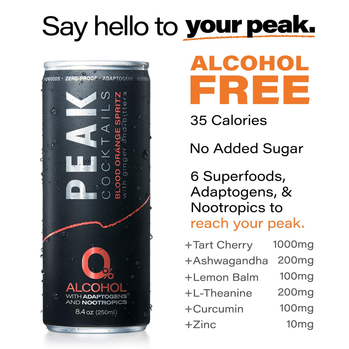 Peak Cocktails Lemon Juniper Fizz can shows botanical vibe for relaxing evenings