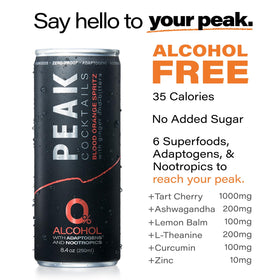 Peak Cocktails Lemon Juniper Fizz can shows botanical vibe for relaxing evenings