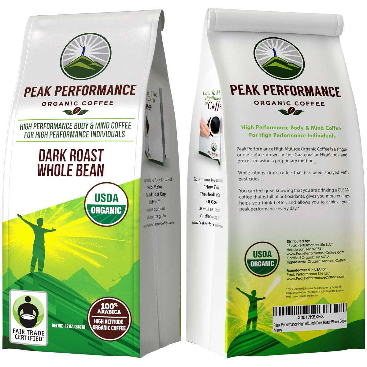 Peak Performance Guatemalan Highlands SHB beans with antioxidant-rich flavor.