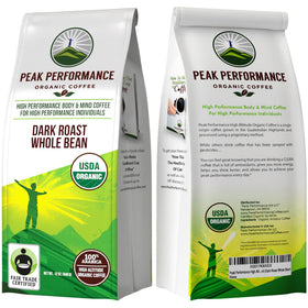 Peak Performance Guatemalan Highlands SHB beans with antioxidant-rich flavor.