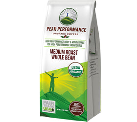 Peak Performance high altitude organic coffee bag for a flavorful start.