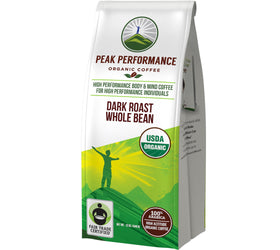 Peak Performance high-altitude organic coffee bag for a smooth morning brew.