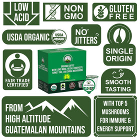Peak Performance recyclable pod emphasizing sustainability and convenience