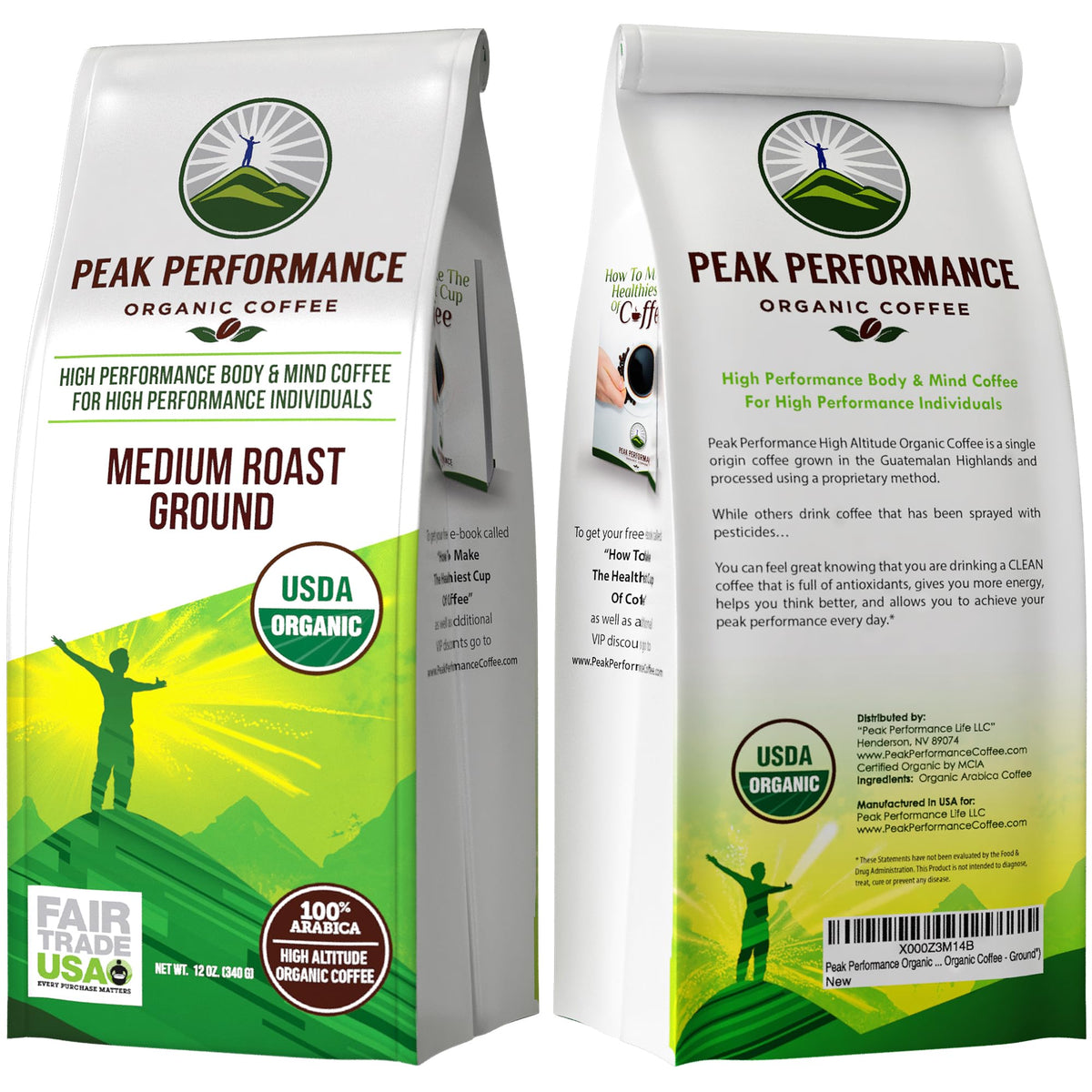 Vitamin Angels donation graphic with Peak Performance pack, showcasing social impact.