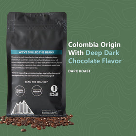 Peak State Brain Sustain whole-bean bag on the counter for fresh brew.