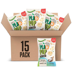 PeaKaPop lentil chips crunch close-up for on-the-go snacking