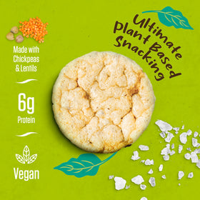 PeaKaPop vegan chips in bowl, plant-based protein snack