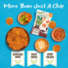 PeaKaPop Veggie Chips on-the-go snack bag, convenient 1 oz